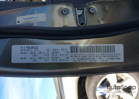 2016 Jeep Compass Sport from USA, damaged, VIN 1C4NJDBB9GD510018